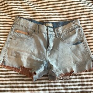 Free People denim shorts